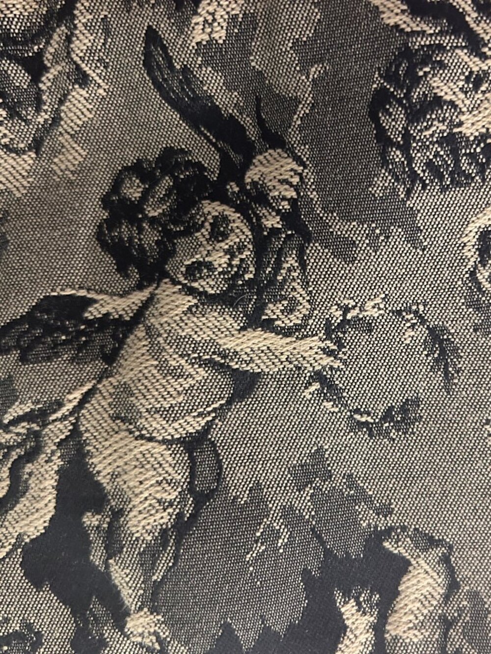 Handcrafted Janine King Designs Angel Cherub Tapestry Crossbody Bag - Picture 3 of 11